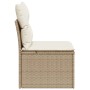 Garden chair without armrests with beige PE rattan cushions by , Outdoor sofas - Ref: Foro24-366073, Price: 81,94 €, Discount: %