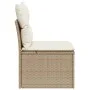 Gartenstuhl ohne Armlehnen mit PE Rattan Kissen beige von , Outdoor-Sofas - Ref: Foro24-366073, Preis: 75,55 €, Rabatt: %