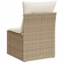 Garden chair without armrests with beige PE rattan cushions by , Outdoor sofas - Ref: Foro24-366073, Price: 81,94 €, Discount: %