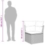 Corner garden sofa with gray synthetic rattan cushions by , Outdoor sofas - Ref: Foro24-366136, Price: 87,18 €, Discount: %