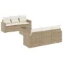7-piece garden sofa set and beige synthetic rattan cushions by , Modular outdoor sofas - Ref: Foro24-3251045, Price: 537,43 €...