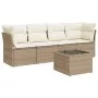 Garden sofa set with 5-piece synthetic rattan beige cushions by , Garden sets - Ref: Foro24-3249077, Price: 335,27 €, Discoun...
