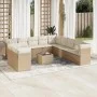 Garden sofa set 12 pieces and brown synthetic rattan cushions by , Garden sets - Ref: Foro24-3249727, Price: 847,59 €, Discou...