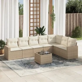 Garden sofa set with beige cushions 8 pcs PE rattan by , Modular outdoor sofas - Ref: Foro24-3251395, Price: 561,37 €, Discou...