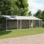 Hundekäfigdach und Türen Stahl verzinkt grau 6x2x2 m von , Hundehütten und Zäune - Ref: Foro24-3209564, Preis: 451,22 €, Raba...