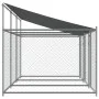 Hundekäfigdach und Türen Stahl verzinkt grau 6x2x2 m von , Hundehütten und Zäune - Ref: Foro24-3209564, Preis: 451,22 €, Raba...