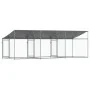 Galvanized steel roof and doors dog cage 6x2x2 m by , Dog kennels and fences - Ref: Foro24-3209564, Price: 460,25 €, Discount: %