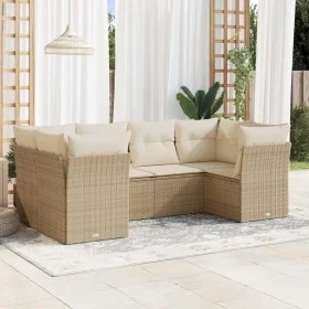 Set Gartensofas mit Kissen 6 Stück synthetisches Rattan beige von , Gartensets - Ref: Foro24-3249947, Preis: 438,40 €, Rabatt: %
