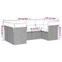 Garden sofa set with 6-piece synthetic rattan beige cushions by , Garden sets - Ref: Foro24-3249947, Price: 438,40 €, Discoun...