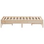 Estructura de cama de madera maciza de pino 140x190 cm de , Camas y somieres - Ref: Foro24-842714, Precio: 101,25 €, Descuent...