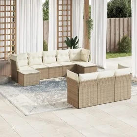 Garden sofa set with beige cushions, 10 pieces, made of synthetic rattan. by , Garden sets - Ref: Foro24-3250167, Price: 663,...