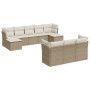 Set Gartensofas mit beigen Kissen 10 Stück synthetisches Rattan von , Gartensets - Ref: Foro24-3250167, Preis: 686,57 €, Raba...