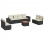 8-piece garden sofa set and black synthetic rattan cushions by , Garden sets - Ref: Foro24-3257736, Price: 497,78 €, Discount: %
