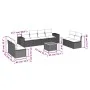 8-piece garden sofa set and black synthetic rattan cushions by , Garden sets - Ref: Foro24-3257736, Price: 497,78 €, Discount: %