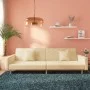Two-seater sofa bed with two cream-colored fabric pillows by , Sofas - Ref: Foro24-375902, Price: 275,84 €, Discount: %