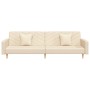 Two-seater sofa bed with two cream-colored fabric pillows by , Sofas - Ref: Foro24-375902, Price: 280,70 €, Discount: %