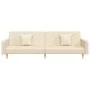 Two-seater sofa bed with two cream-colored fabric pillows by , Sofas - Ref: Foro24-375902, Price: 275,84 €, Discount: %
