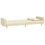 Two-seater sofa bed with two cream-colored fabric pillows by , Sofas - Ref: Foro24-375902, Price: 275,84 €, Discount: %
