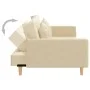 Two-seater sofa bed with two cream-colored fabric pillows by , Sofas - Ref: Foro24-375902, Price: 275,84 €, Discount: %
