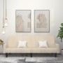 Cream-colored velvet 2-seater sofa bed by , Sofas - Ref: Foro24-375783, Price: 275,82 €, Discount: %