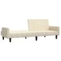Sofá cama de 2 plazas terciopelo color crema de , Sofás - Ref: Foro24-375783, Precio: 271,03 €, Descuento: %