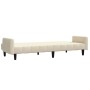 2-Sitzer-Schlafsofa aus Samt cremefarben von , Sofas - Ref: Foro24-375783, Preis: 275,82 €, Rabatt: %