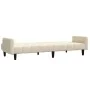 Sofá cama de 2 plazas terciopelo color crema de , Sofás - Ref: Foro24-375783, Precio: 271,03 €, Descuento: %