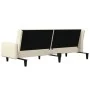 Sofá cama de 2 plazas terciopelo color crema de , Sofás - Ref: Foro24-375783, Precio: 271,03 €, Descuento: %