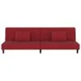 Two-seater sofa bed with two red velvet pillows by , Sofas - Ref: Foro24-375914, Price: 239,88 €, Discount: %