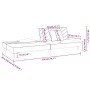 Two-seater sofa bed with two red velvet pillows by , Sofas - Ref: Foro24-375914, Price: 239,88 €, Discount: %