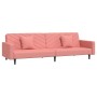 2-Sitzer-Schlafsofa mit zwei rosa Samtkissen von , Sofas - Ref: Foro24-375921, Preis: 262,82 €, Rabatt: %