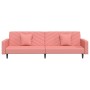 2-Sitzer-Schlafsofa mit zwei rosa Samtkissen von , Sofas - Ref: Foro24-375921, Preis: 262,82 €, Rabatt: %