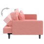 2-Sitzer-Schlafsofa mit zwei rosa Samtkissen von , Sofas - Ref: Foro24-375921, Preis: 262,82 €, Rabatt: %