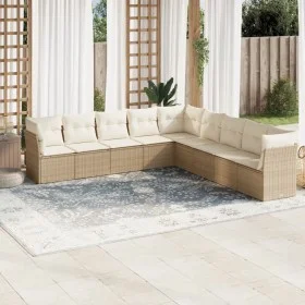 9-piece garden sofa set with beige synthetic rattan cushions by , Garden sets - Ref: Foro24-3249617, Price: 602,31 €, Discoun...