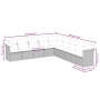 Set mit 9 Gartensofas mit beigen Kissen aus synthetischem Rattan von , Gartensets - Ref: Foro24-3249617, Preis: 635,44 €, Rab...