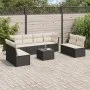 Set de sofás de jardín 8 piezas y cojines ratán sintético negro de , Conjuntos de jardín - Ref: Foro24-3249295, Precio: 491,9...