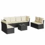 Set de sofás de jardín 8 piezas y cojines ratán sintético negro de , Conjuntos de jardín - Ref: Foro24-3249295, Precio: 491,9...