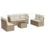 Garden sofa set with beige cushions 8 pcs PE rattan by , Garden sets - Ref: Foro24-3249257, Price: 517,65 €, Discount: %