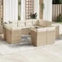 11-piece garden sofa set with beige synthetic rattan cushions by , Garden sets - Ref: Foro24-3250347, Price: 829,43 €, Discou...