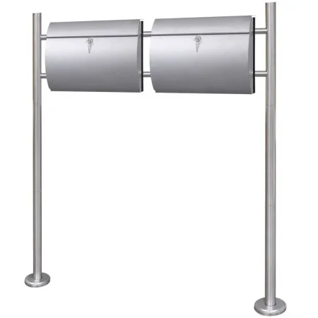 Set mit 2 Briefkästen mit Edelstahlhalterung von , Postfächer - Ref: Foro24-271748, Preis: 141,98 €, Rabatt: %