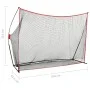 Red de práctica de golpe de golf metal 356x92,5x215 cm de , Material de aprendizaje de golf - Ref: Foro24-93363, Precio: 136,...