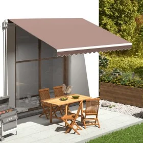 Replacement fabric for brown awning 4x3.5 m by , Awnings - Ref: Foro24-311978, Price: 58,56 €, Discount: %