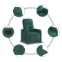 Dark Green Fabric Recliner by , Armchairs - Ref: Foro24-374203, Price: 187,09 €, Discount: %