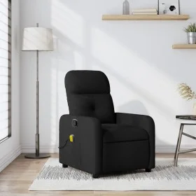 Sillón reclinable de masaje de tela negro de , Sillones - Ref: Foro24-374208, Precio: 217,51 €, Descuento: %