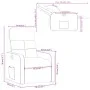 Liegestuhl aus braunem Stoff von , Sessel - Ref: Foro24-374201, Preis: 186,50 €, Rabatt: %