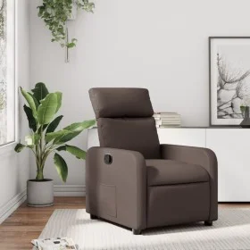 Brown Faux Leather Recliner by , Armchairs - Ref: Foro24-374185, Price: 186,04 €, Discount: %