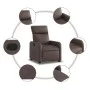 Sillón reclinable de cuero sintético marrón de , Sillones - Ref: Foro24-374185, Precio: 186,03 €, Descuento: %
