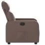 Sillón reclinable de cuero sintético marrón de , Sillones - Ref: Foro24-374185, Precio: 186,03 €, Descuento: %