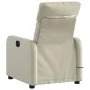 Cream Synthetic Leather Massage Recliner by , Armchairs - Ref: Foro24-374191, Price: 204,70 €, Discount: %
