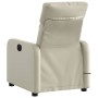 Sillón reclinable de masaje cuero sintético crema de , Sillones - Ref: Foro24-374191, Precio: 213,04 €